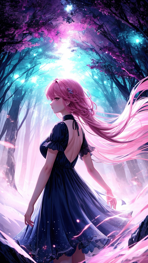 AI generated mystical forest